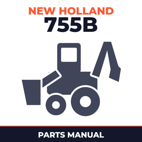 FORD New HOLLand 755B 4 CYLINDER Tractor Loader BACKHOE MASTER ILLUSTRATED Parts LIST Manual BOOK