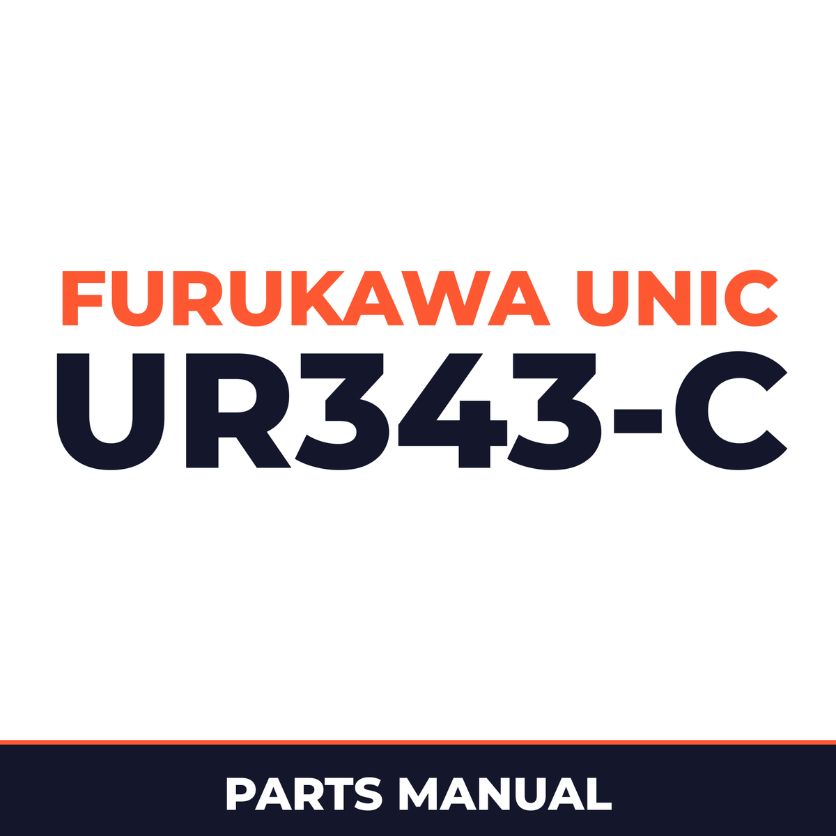 Furukawa Unic UR343-C Series Hydraulic Crane Parts Manual