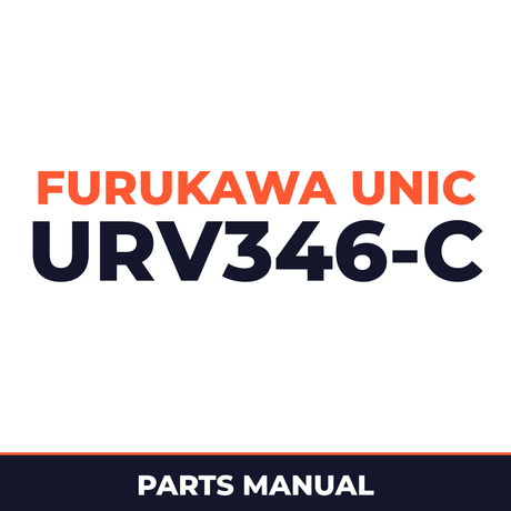 Furukawa Unic URV346-C Series Hydraulic Crane Parts Manual