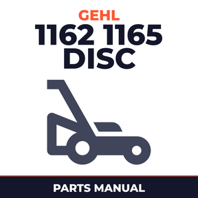 Gehl 1162 1165 Disc Mower Parts Manual