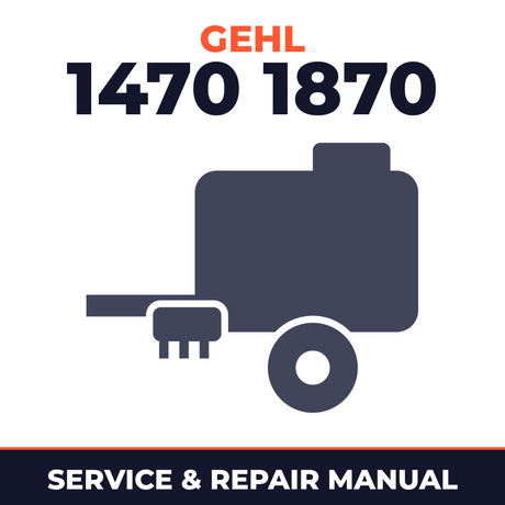 Gehl 1470 1870 Round Baler Service & Repair Manual