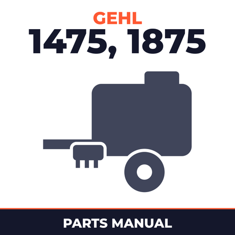 Gehl 1475 1875 Variable Chamber Round Baler Parts Manual
