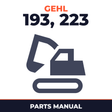 GEHL 193, 223 Compact Excavators Parts Manual