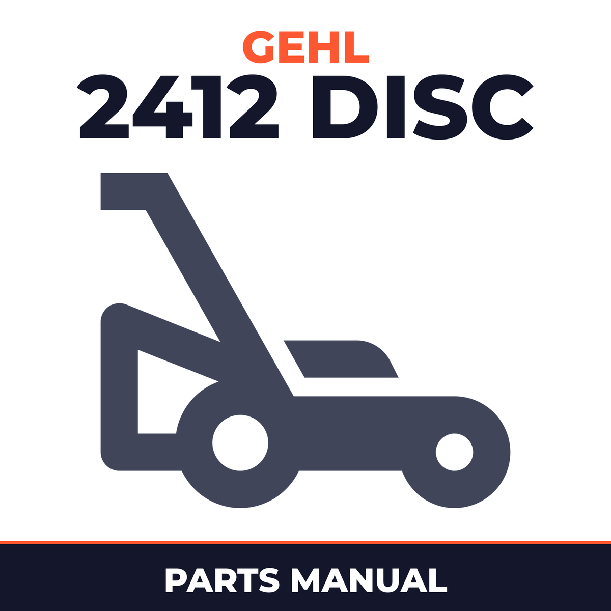 Gehl 2412 Disc Mower Conditioner Parts Manual