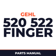 Gehl 520 522 Finger Wheel Rakes Parts Manual