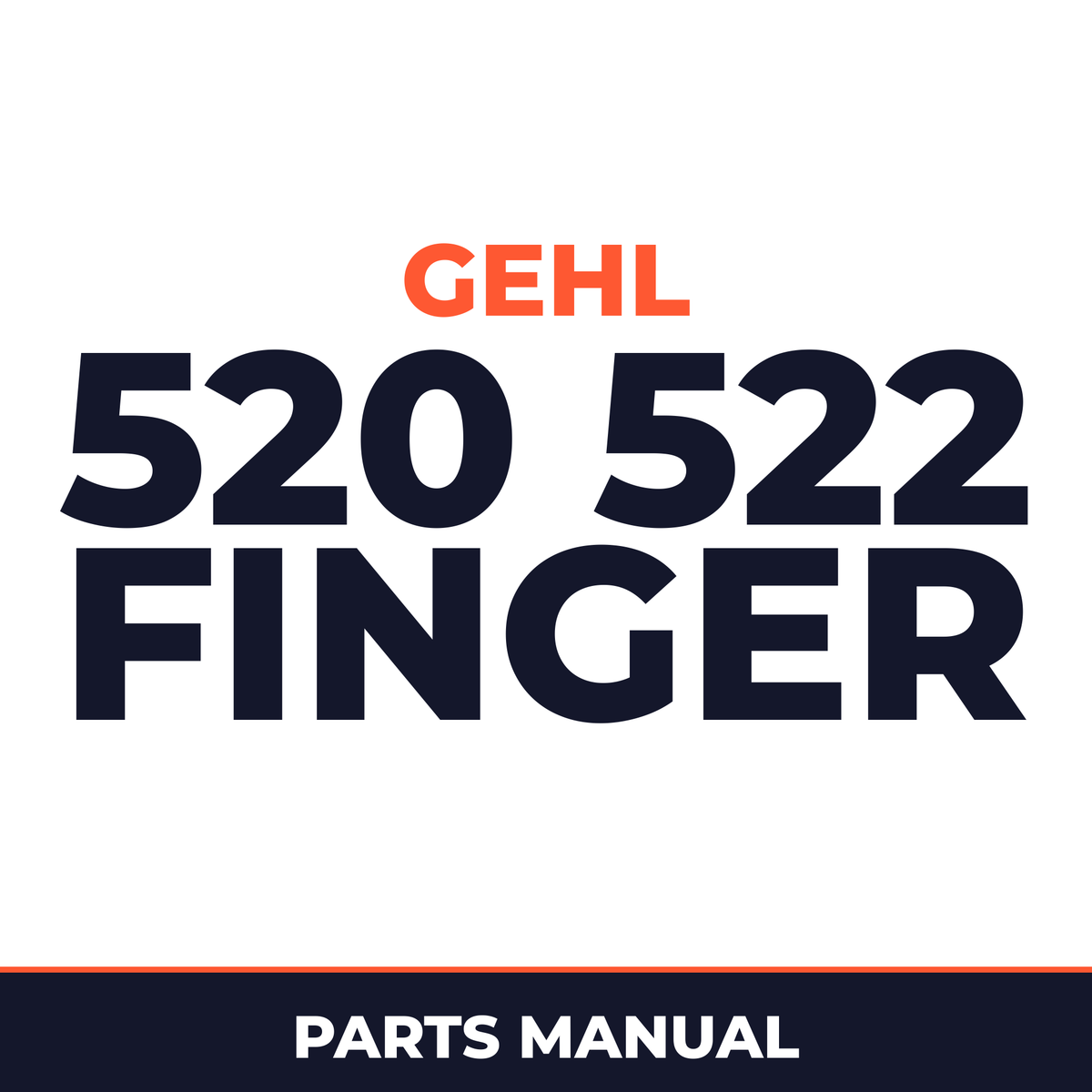 Gehl 520 522 Finger Wheel Rakes Parts Manual