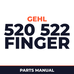 Gehl 520 522 Finger Wheel Rakes Parts Manual