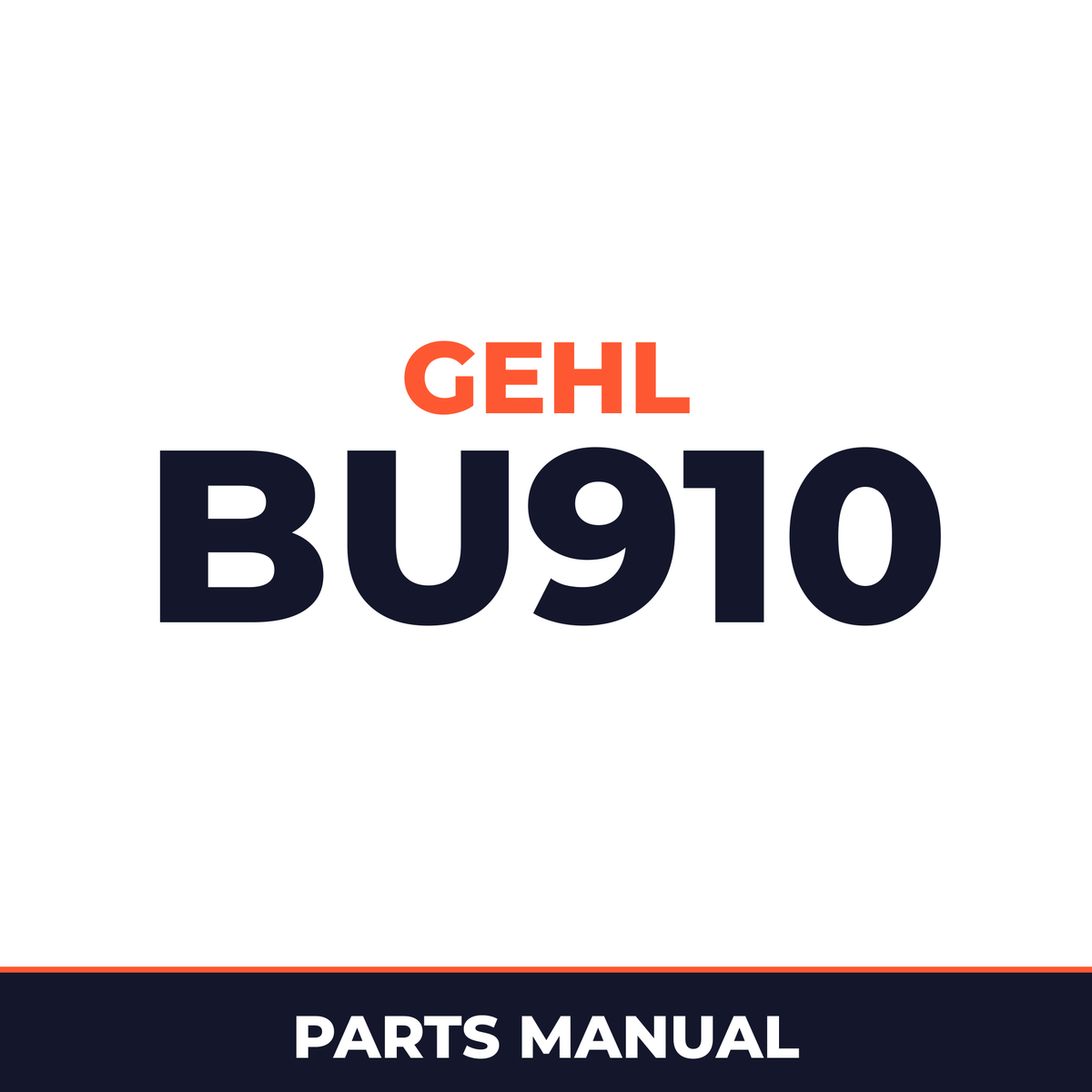 Gehl BU910 Forage Box Machine Parts Manual