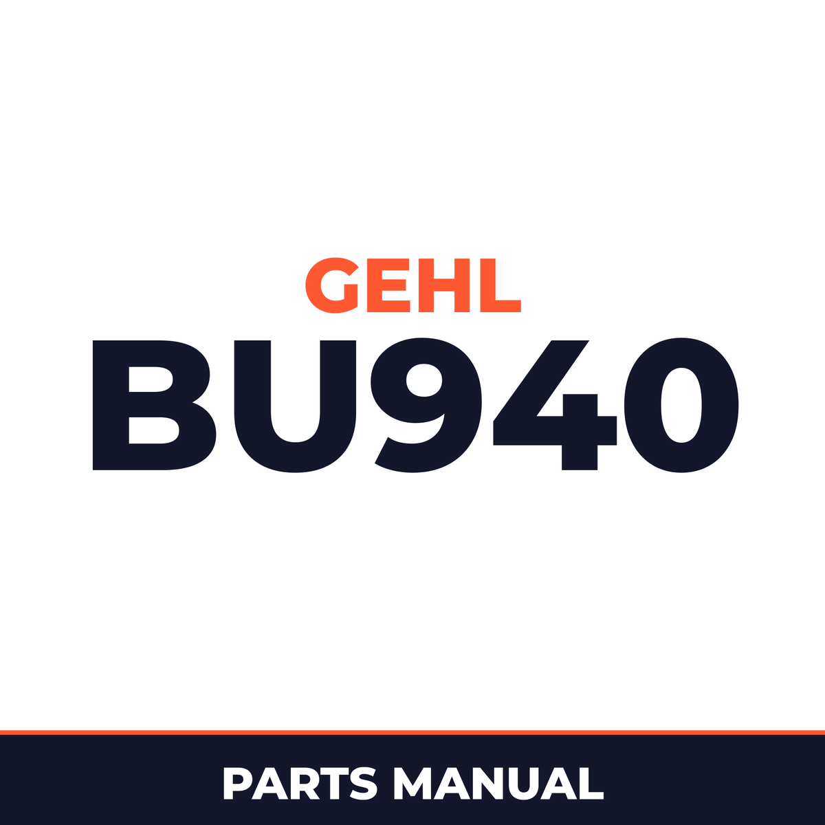 Gehl BU940 Forage Box Machine Parts Manual