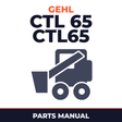 GEHL CTL 65 CTL65 Compact Track Loader Illustrated Master Parts List Manual !