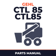 GEHL CTL 85 CTL85 Compact Track Loader Illustrated Master Parts List Manual !