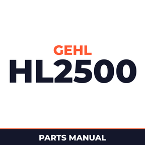 Gehl HL2500 Skid Loader Parts Manual