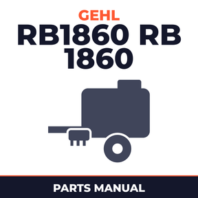 Gehl RB1860 RB 1860 Round Baler Parts Manual