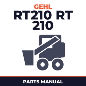 Gehl RT210 RT 210 Compact Track Loader Illustrated Master Parts List Manual Machine Serial Number 9210
