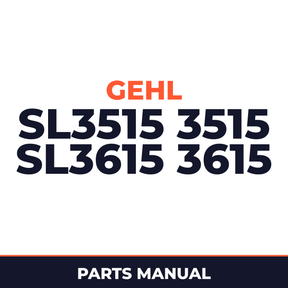 GEHL SL3515 3515 SL3615 3615 Parts Part IPL Manual