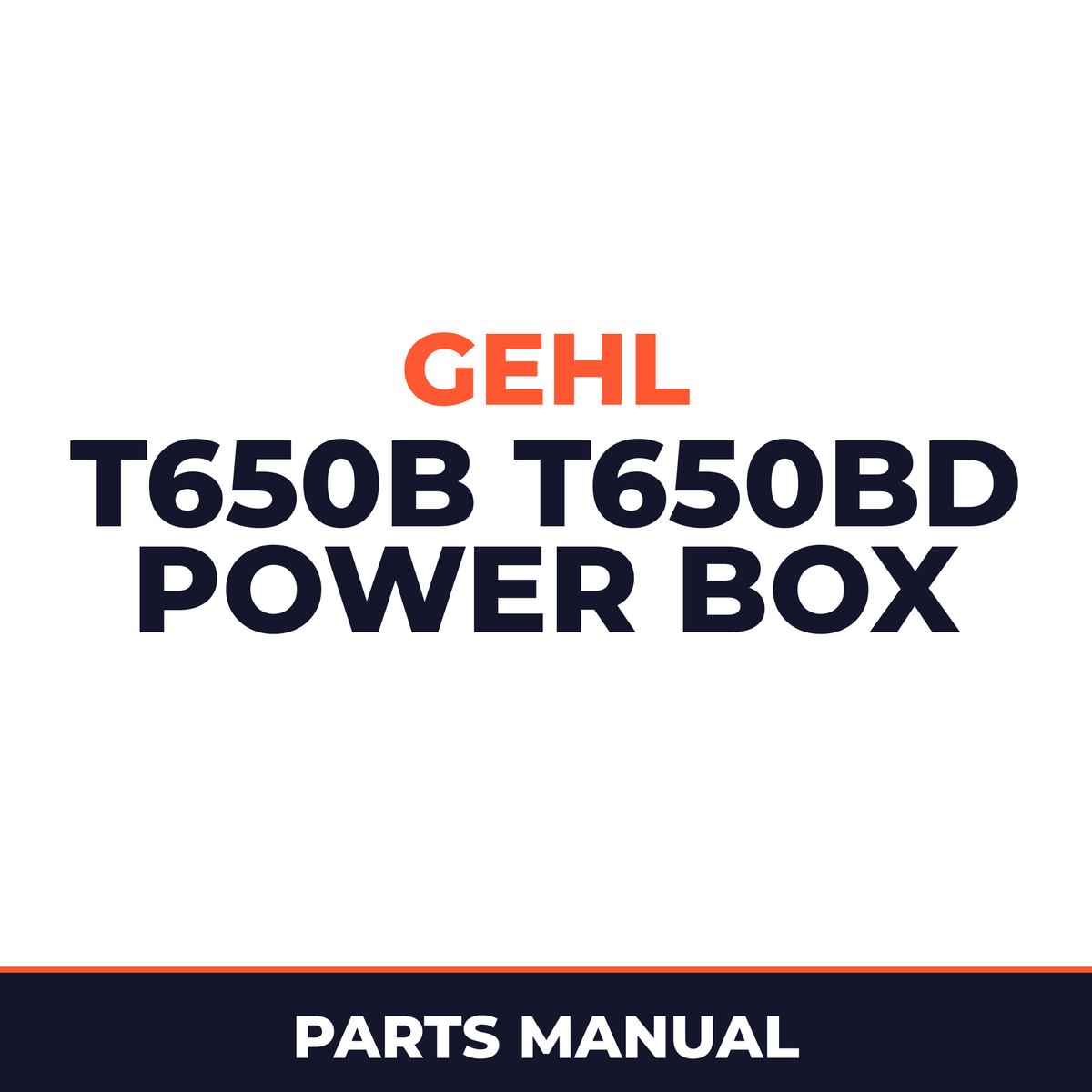 Gehl T650B T650BD Power Box Self-Propelled Paver Illustrated Master Parts List Manual !