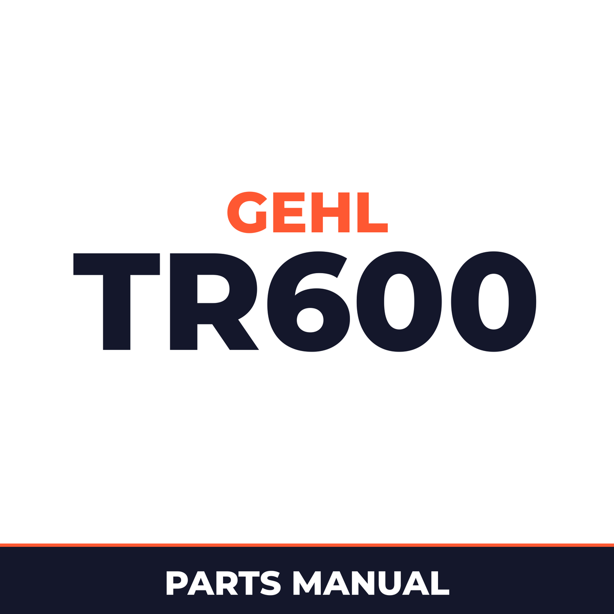 Gehl TR600 Two Row Attachment Hay Tool Parts Manual