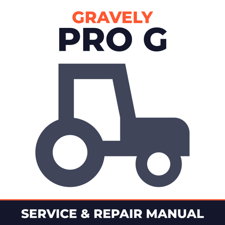 Gravely Pro G tractor Service & Repair Manual