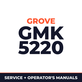 Grove GMK 5220 Crane Operation Maintenance Service Manual Supplement