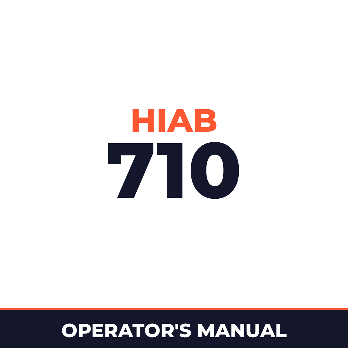 HIAB 710 Operation Manual