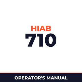HIAB 710 Operation Manual