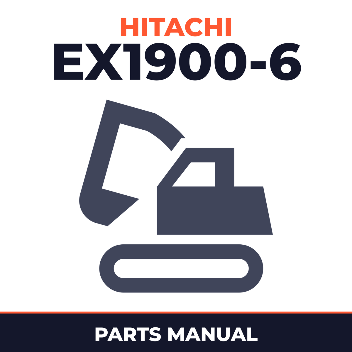 HITACHI EX1900-6 Excavator Parts Catalog Manual