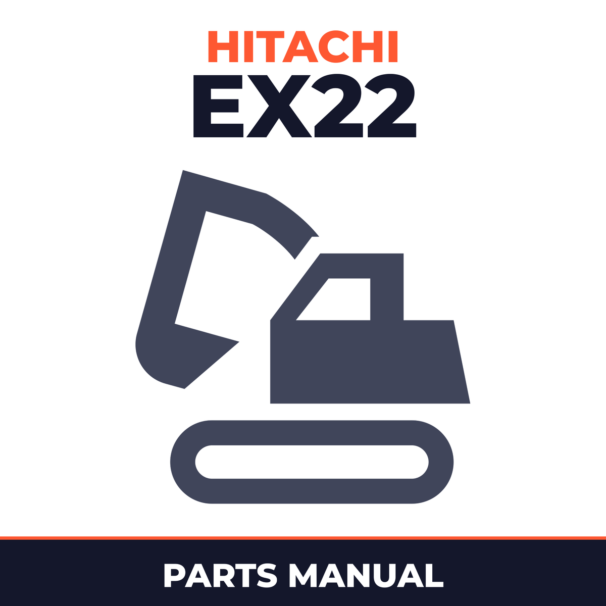 HITACHI EX22 MINI Excavator Engine Parts Catalog Manual ( Part Number: 3KR1HA20UH )