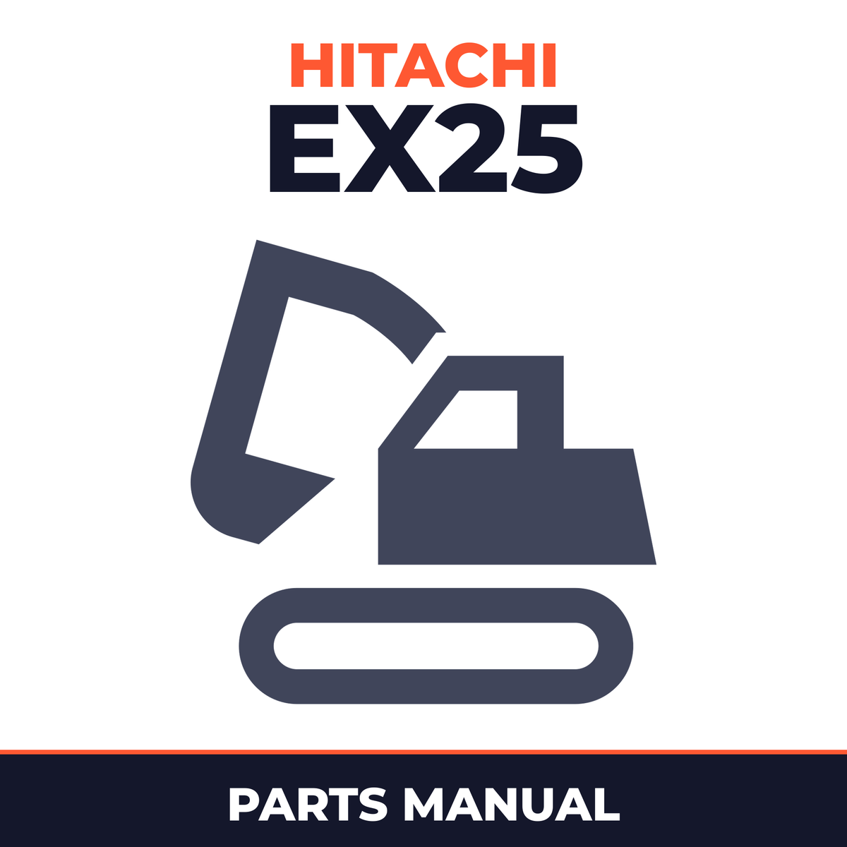 HITACHI EX25 MINI Excavator Engine Parts Catalog Manual ( Part Number: 3KR1HA21UH )