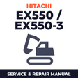 Hitachi EX550 / EX550-3 Excavator Workshop Manual