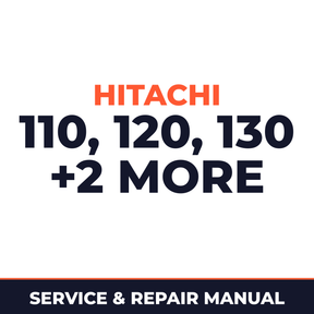 HITACHI Zaxis 110 120 130 125 135 Service Manual