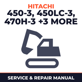 Hitachi Zaxis 450-3, 450LC-3, 470H-3, 470LCH-3, 500LC-3, 520LCH-3 Excavator Service Repair Manual
