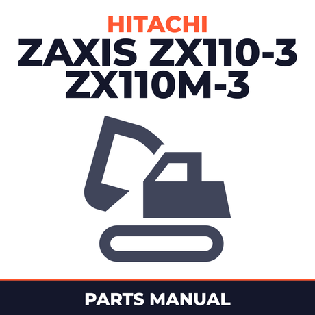 HITACHI ZAXIS ZX110-3 ZX110M-3 Excavator EQUIPMENT COMPONENTS Parts Catalog Manual