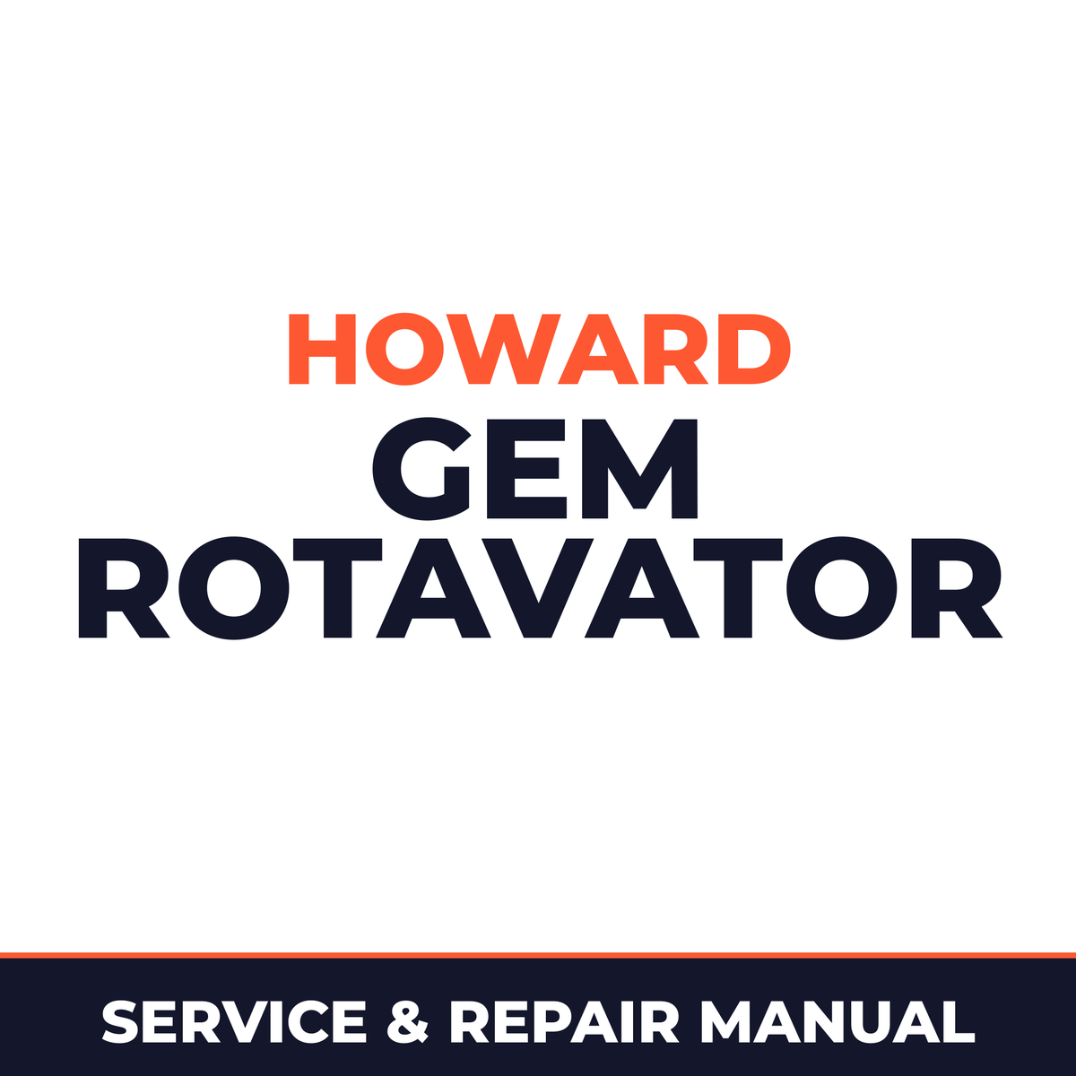 Howard Gem Rotavator Machine Service & Repair Manual