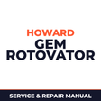 Howard Gem Rotovator Machine Service & Repair Manual