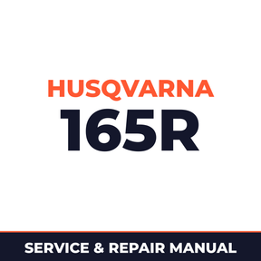 Husqvarna 165R Machine Service & Repair Manual