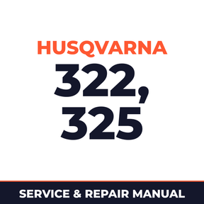 Husqvarna 322 325 Brush cutters Trimmers Pruners Hedge Supplement Service & Repair Manual