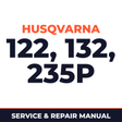 Husqvarna Brush Cutters Trimmers Pruners 122 132 Mondo 235P Service & Repair Manual