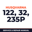 Husqvarna Brush Cutters Trimmers Pruners 122 32 Mondo 235P Service & Repair Manual