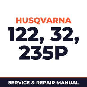 Husqvarna Brush Cutters Trimmers Pruners 122 32 Mondo 235P Service & Repair Manual