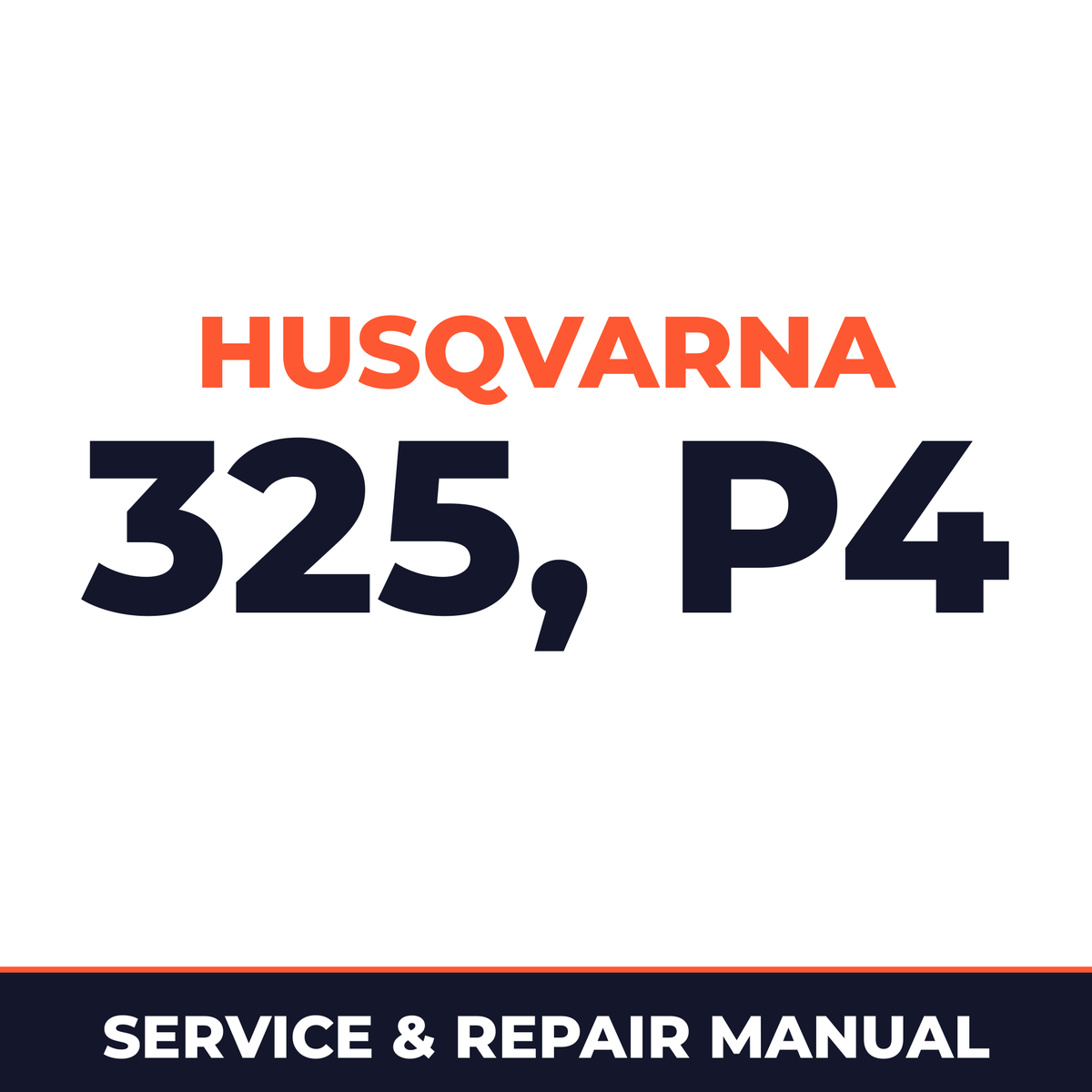 Husqvarna Pruning Saw 325 P4 Gearbox ChainSaw Machine Service & Repair Manual