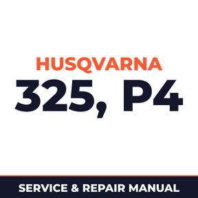 Husqvarna Pruning Saw 325 P4 Gearbox ChainSaw Machine Service & Repair Manual