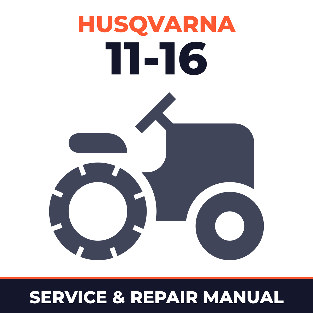 Husqvarna Ride Mower Rider 11-16 Service & Repair Manual