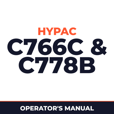 HYPAC C766C & C778B VIBRATORY COMPACTOR Operation & Maintenance Manual