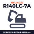 Hyundai Crawler Excavator R140LC-7A Service Repair Manual