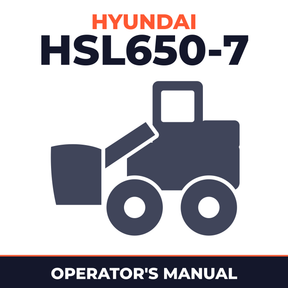 Hyundai HSL650-7 Wheel Loaders - Operating Manual