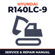 HYUNDAI R140LC-9 Crawler Excavator Service Repair Manual - !