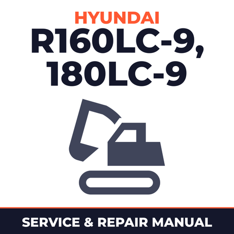 Hyundai R160LC-9,180LC-9 Crawler Excavator Service