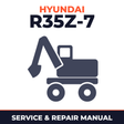 HYUNDAI R35Z-7 Wheel Excavator Service Repair Manual - !