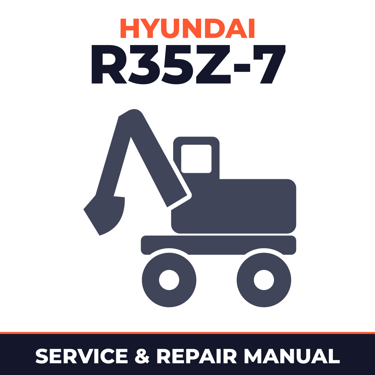 HYUNDAI R35Z-7 Wheel Excavator Service Repair Manual - !