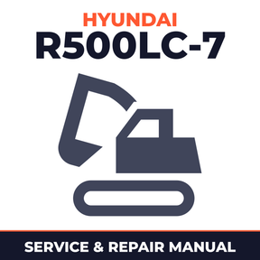 Hyundai R500LC-7 Crawler Excavator Workshop Repair Service Manual in BEST
